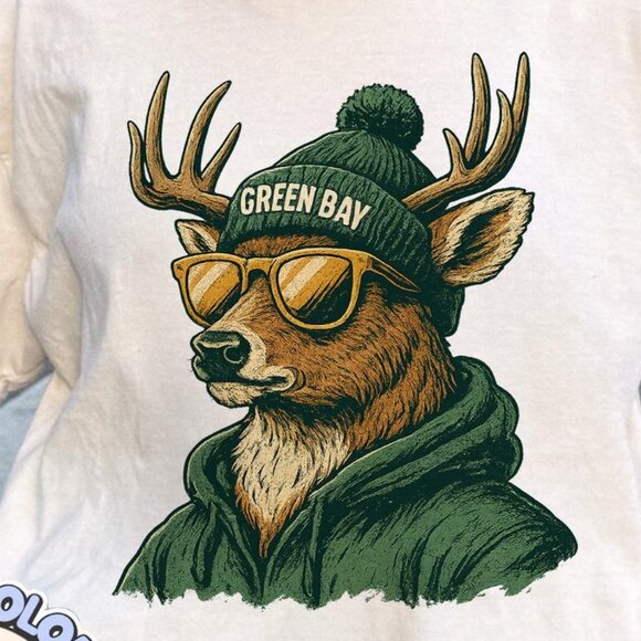 Green Bay Football Retro Edition Comfort Colors Tee 152 - Picture 2 of 5